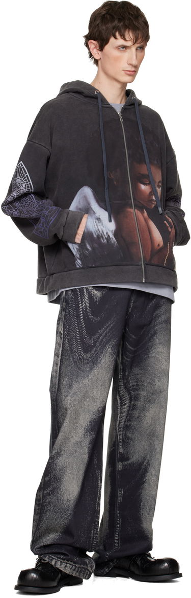 Mikina Who Decides War Zip Up 'Sacred Being' Hoodie Čierna | 1110550002FW25, 3