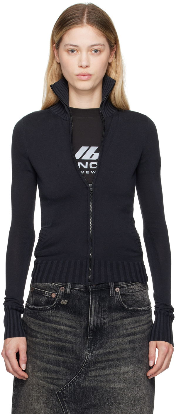 Sveter Balenciaga Zip Up Sweater Čierna | 794228 T3312, 0