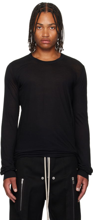 Tričko Rick Owens Rick Owens Concordians Basic Long Sleeve T-Shirt Čierna | RU02E1252 UC, 0