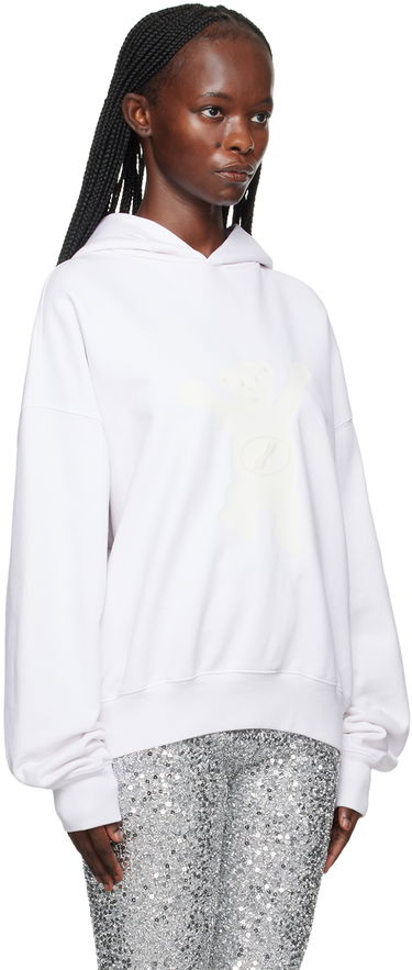 Mikina We11done We11done Printed Hoodie Biela | WD-TH3-22-727-U-IV, 1