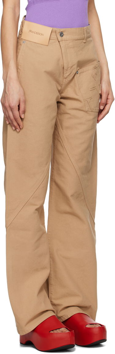 Cargo nohavice JW Anderson JW Anderson Twisted Workwear Trousers Béžová | TR0384-PG1744, 1