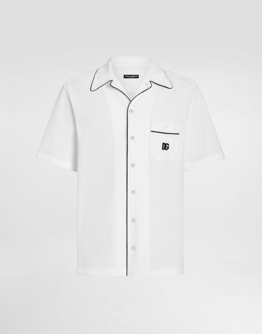Košeľa Dolce & Gabbana Dolce & Gabbana Piqué Shirt Biela | G5KS3ZHU7UTW0800, 0