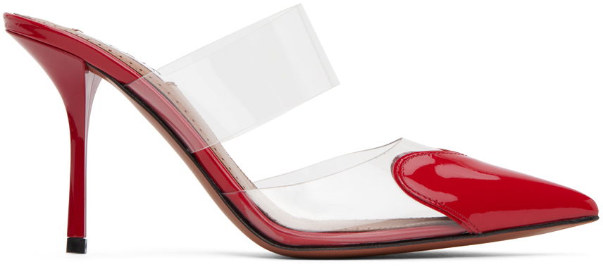 Tenisky a topánky Alaïa 'Le Cœur' Patent Leather & PVC Pumps Červená | AA3M053CK150, 0