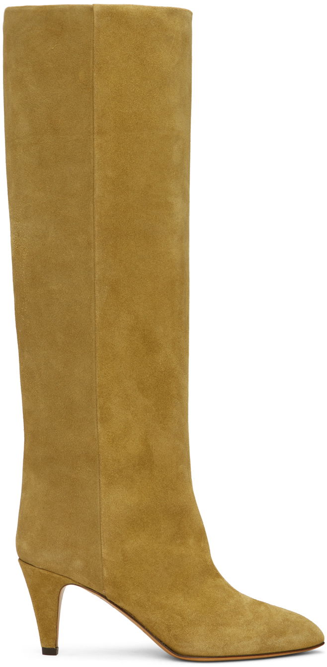 Tenisky a topánky ISABEL MARANT Laspi Suede Knee-High Boots Oranžová | 24PBT0021FA-B1A07S, 0