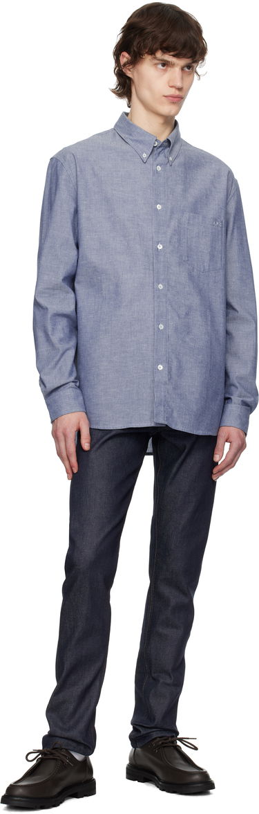 Košeľa A.P.C. A.P.C. Edouard Embroidered Shirt Modrá | COHDV-H12509, 3