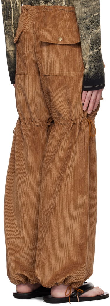 Cargo nohavice Anna Sui Anna Sui Corduroy Drawstring Cargo Pants Hnedá | M624V40, 2