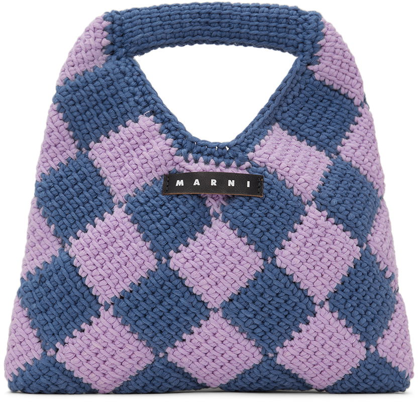 Kabelka Marni Diamond Crochet Bag Fialová | M00995-M00RP, 0