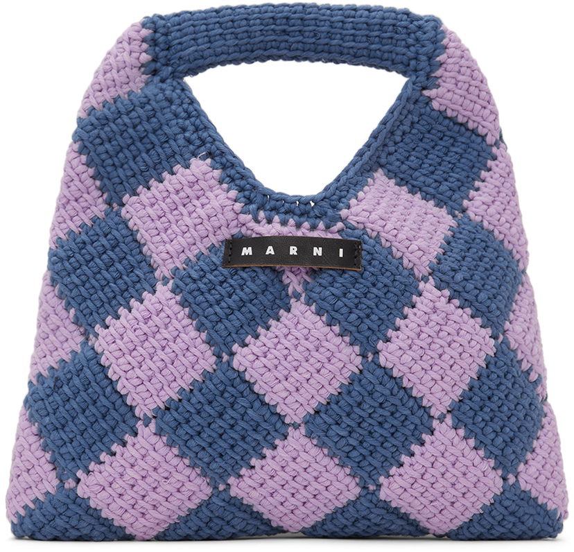 Kabelka Marni Diamond Crochet Bag Fialová | M00995-M00RP