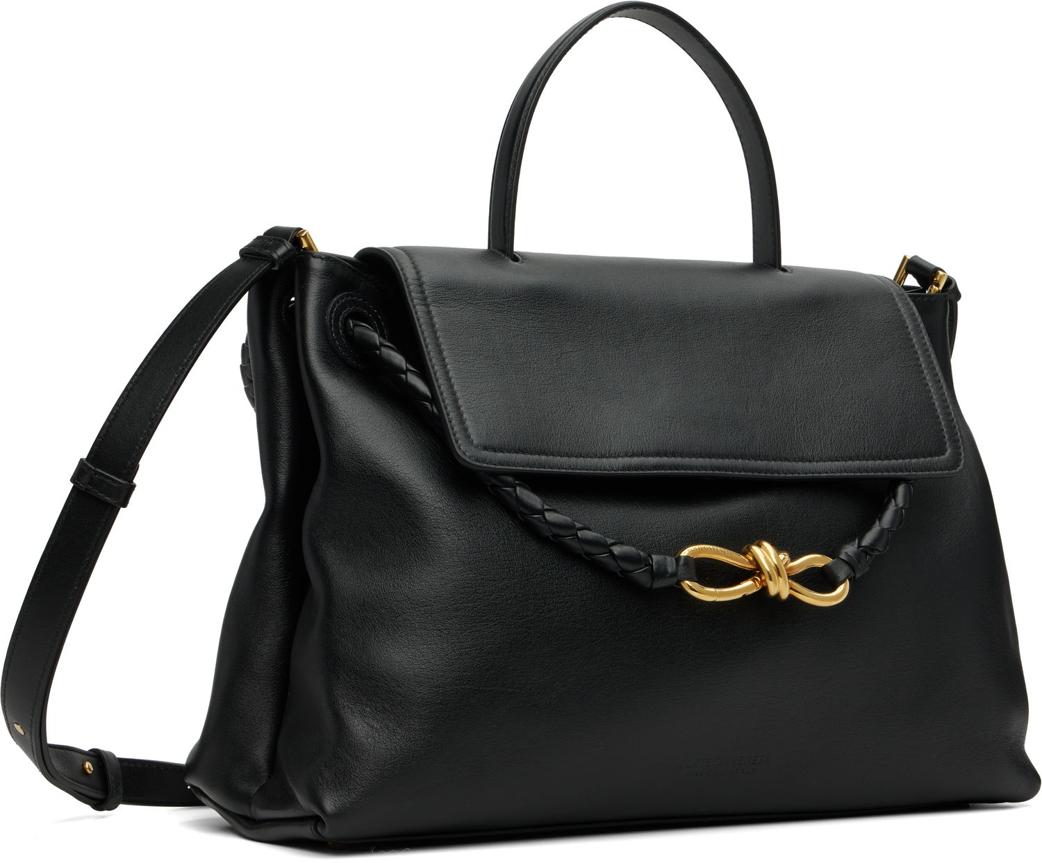 Taška cez rameno Bottega Veneta Bottega Veneta Ciao Ciao Leather Shoulder Bag Čierna | 817231 V4O92, 1