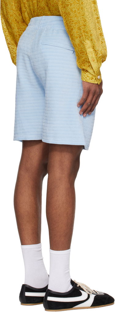 Šortky Casablanca Casablanca Velour Stripe Shorts Modrá | MS25-JTR-249-01, 2
