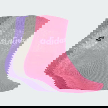 Ponožky adidas Performance Linear Ankle Quarter Socks - 3 Pairs Ružová | JF8541, 0