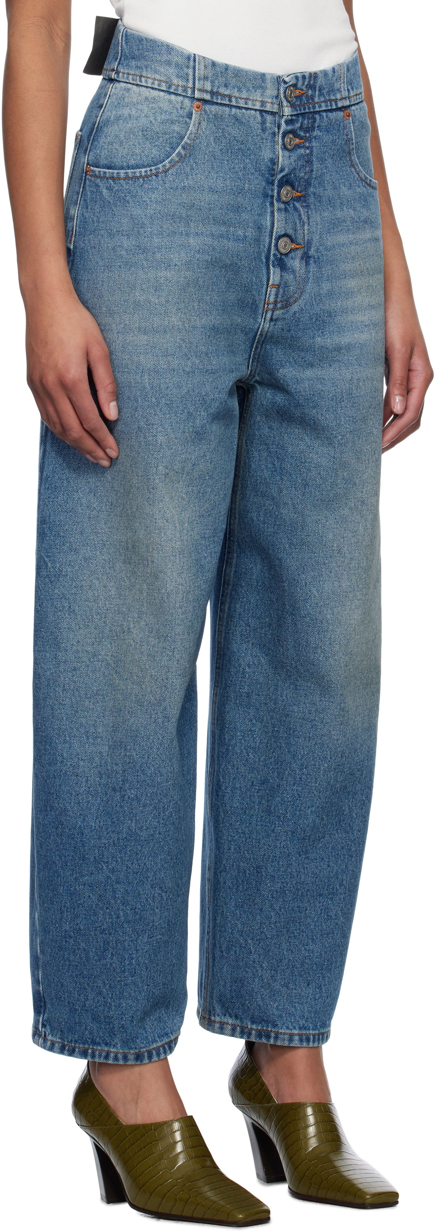 Džínsy Maison Margiela MM6 Maison Margiela Button Jeans Modrá | S52LA0235 M30018, 1