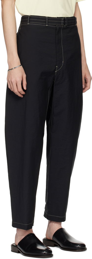 Nohavice LEMAIRE Lemaire Belted Trousers Žltá | PA1085 LF1234, 4