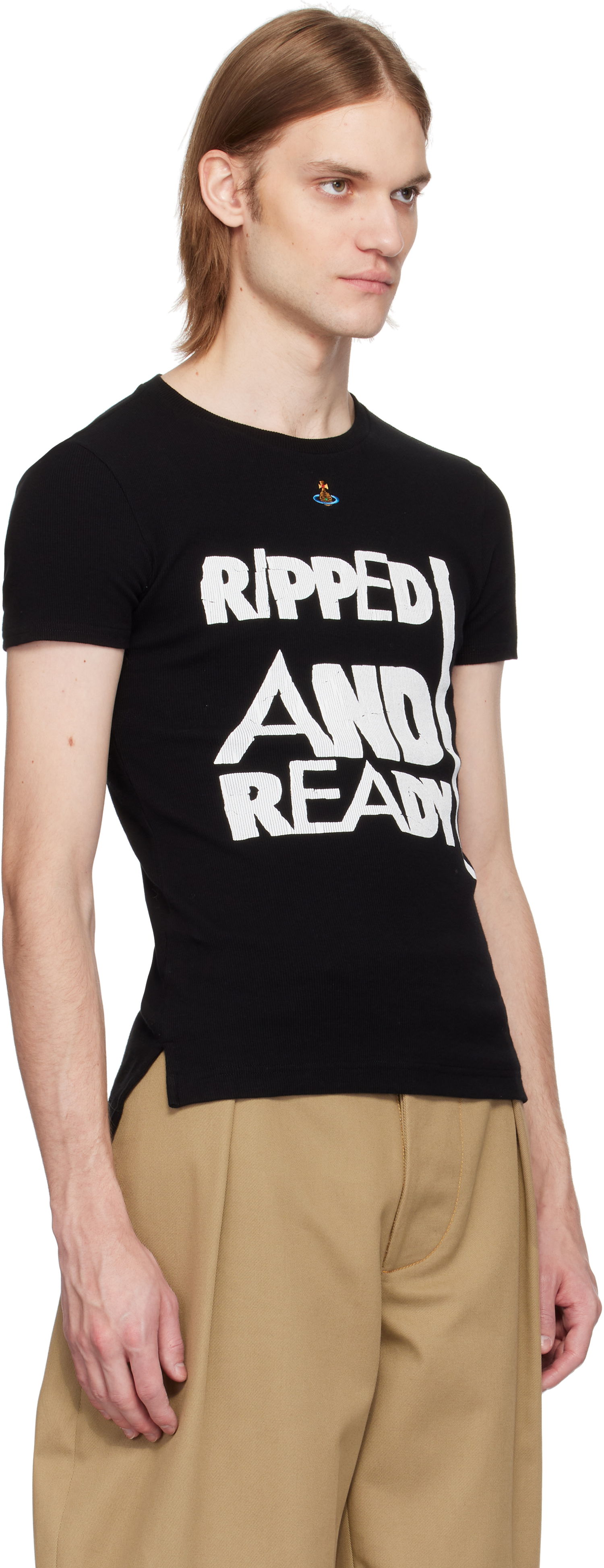 Tričko Vivienne Westwood Vivienne Westwood 'Ripped & Ready' T-Shirt Čierna | 3G01003I-J009C-, 1