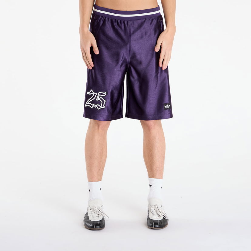 Šortky adidas Originals Number Graphic Shorts L Fialová | JY2768