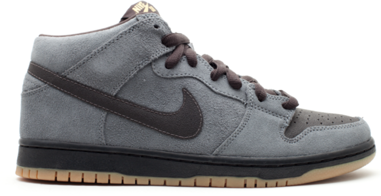 Tenisky a topánky Nike SB SB Dunk Mid Charcoal Tar Šedá | 314383-007, 0