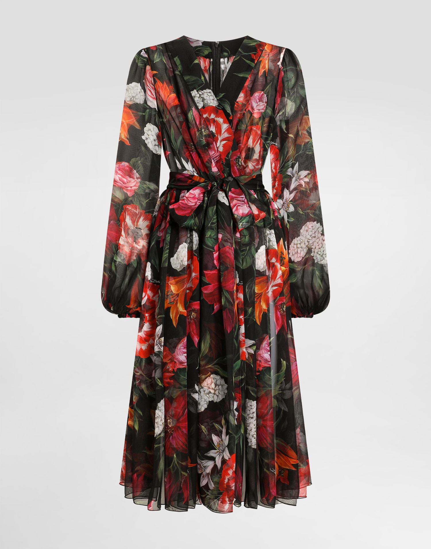 Šaty Dolce & Gabbana Dolce & Gabbana Floral Chiffon Wrap Dress Rôznofarebný | F6CNUTIS1Y4HN5PB, 0