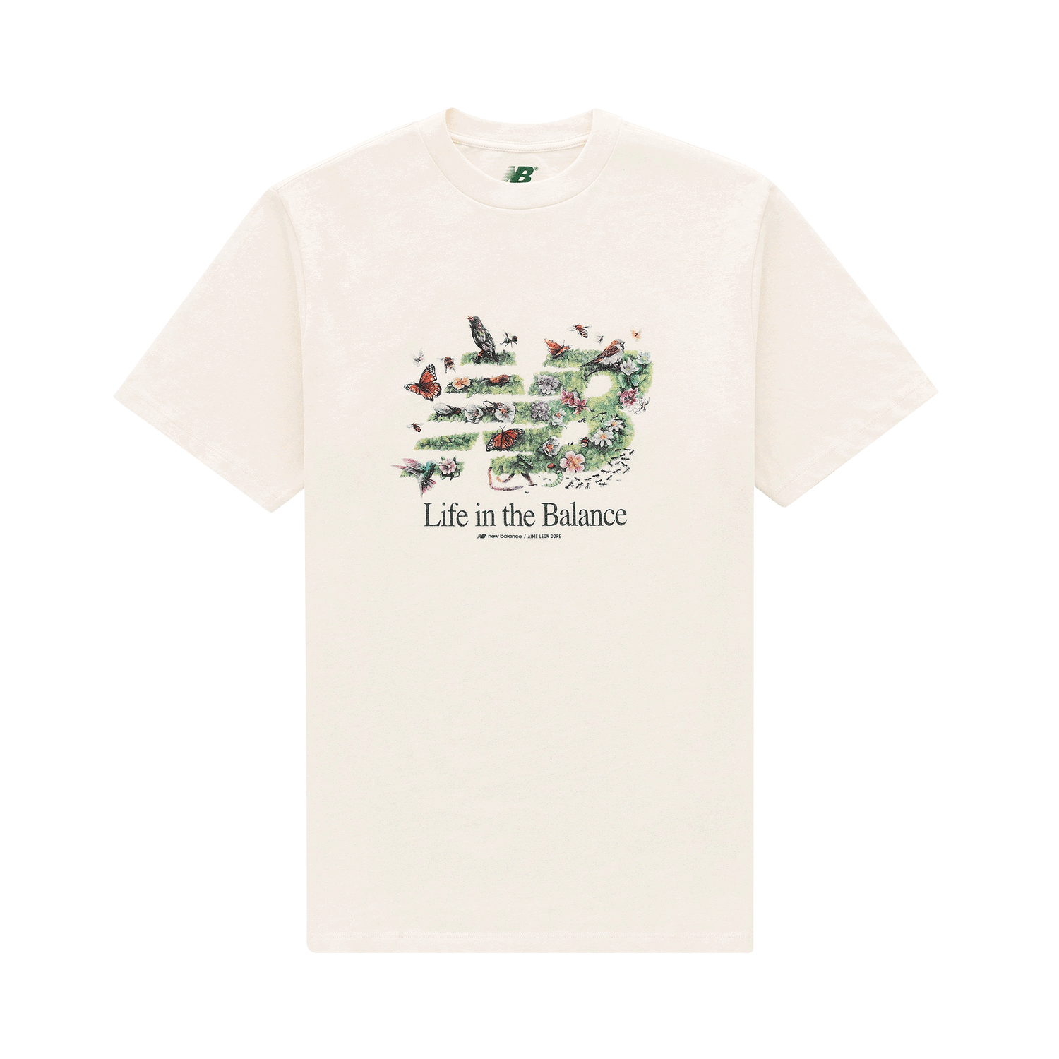 Tričko New Balance Aimé Leon Dore x Garden Tee 'Pristine' Béžová | NB21CT006 PRIS, 0
