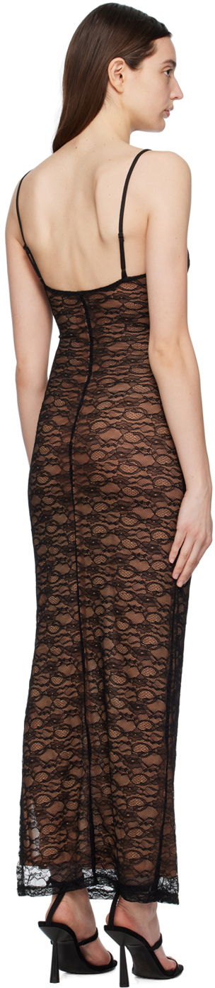 Šaty Miaou Miaou Thais Lace Maxi Dress Čierna | 5019SLBLK, 2