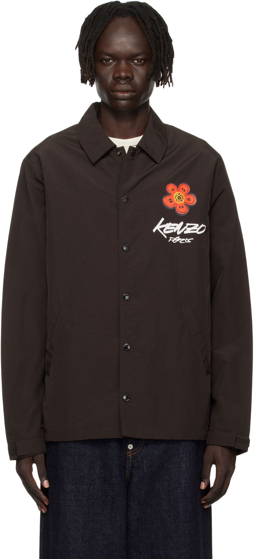 Bunda KENZO Kenzo Paris Futura 2000 Edition Coach Jacket Hnedá | FF65BL0619NT