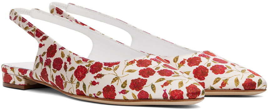 Manolo Blahnik Sawra Slingback Ballerina Flats