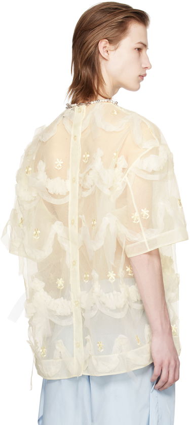 Tričko Simone Rocha Simone Rocha Embroidered Cake T-Shirt Žltá | 5151 1069, 2
