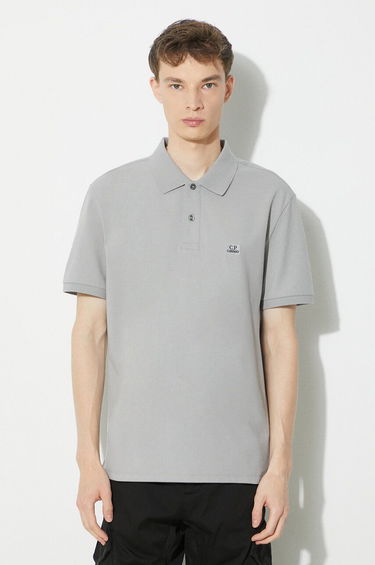 Polo tričko C.P. Company Polo Shirt With Logo Šedá | 16CMPL094A005263W, 0