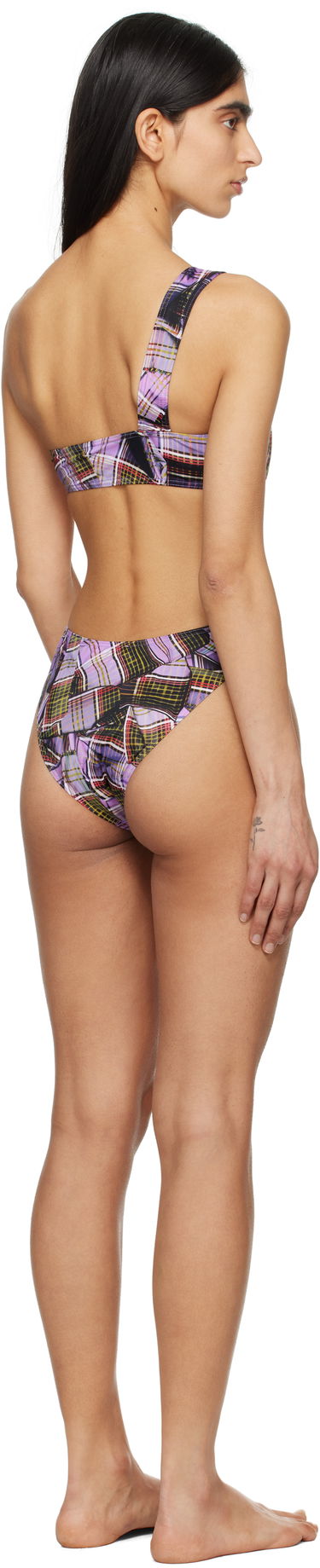 Plavky Vivienne Westwood Vivienne Westwood One Shoulder Swimsuit Fialová | 8101000H-J0099-, 2