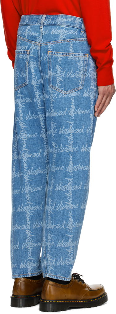 Džínsy Vivienne Westwood Vivienne Westwood Drunken Print Jeans Modrá | 3902000X-W014I-, 2