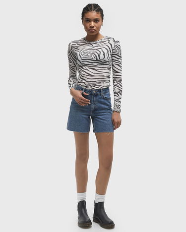 Tričko envii Long Sleeve Zebra Print T-Shirt Biela | E23200045-CLR002104, 2