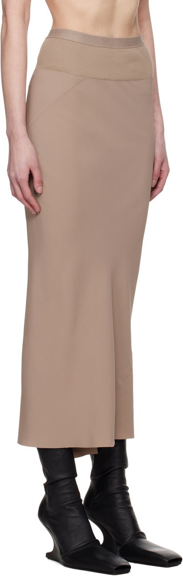 Sukňa Rick Owens Rick Owens Hollywood Calf Bias Maxi Skirt Béžová | RP01E7334 CC, 1