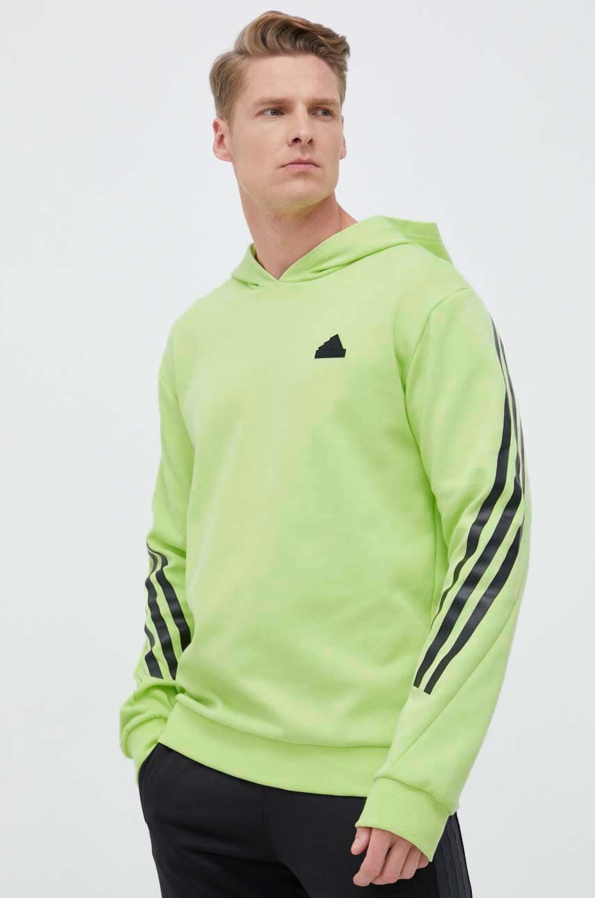 Mikina adidas Performance Future Icons 3-Stripes Hoodie Zelené | IJ8866, 0