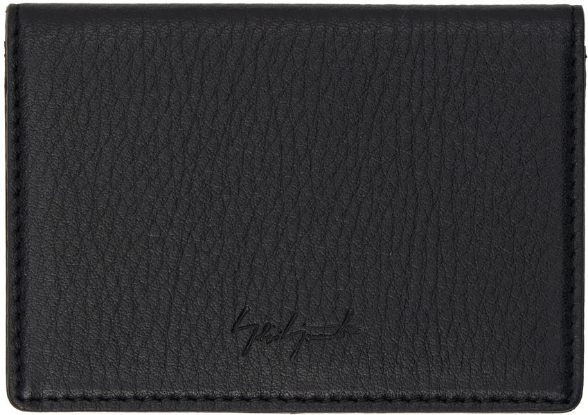 Peňaženka Yohji Yamamoto Black discord Logo Card Holder Čierna | DA-A95-790, 0