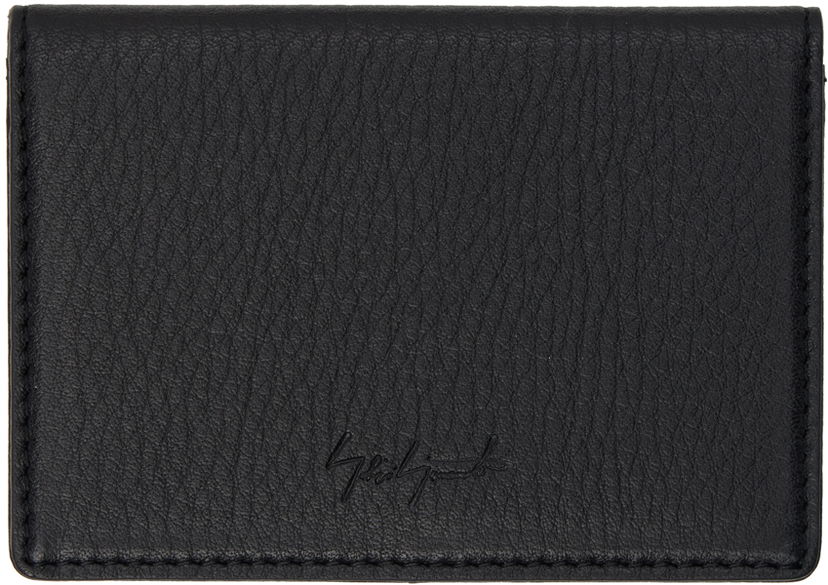 Peňaženka Yohji Yamamoto Black discord Logo Card Holder Čierna | DA-A95-790