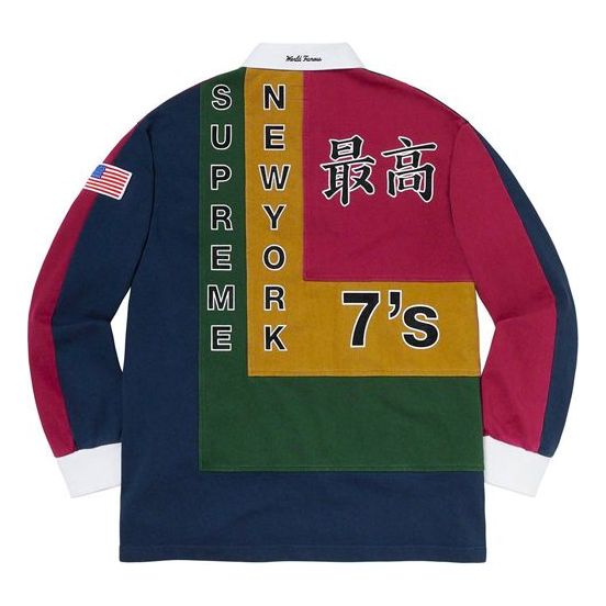 Polo tričko Supreme 7s Rugby Long Sleeve Polo Modrá | SUP-SS20-146