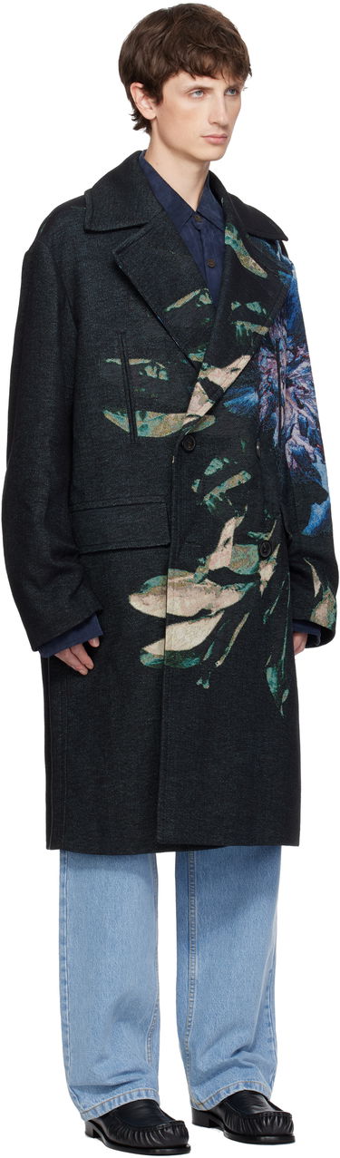 Kabáty Dries Van Noten Dries Van Noten Floral Jacquard Caban Coat Rôznofarebný | 252-020234-2137, 1