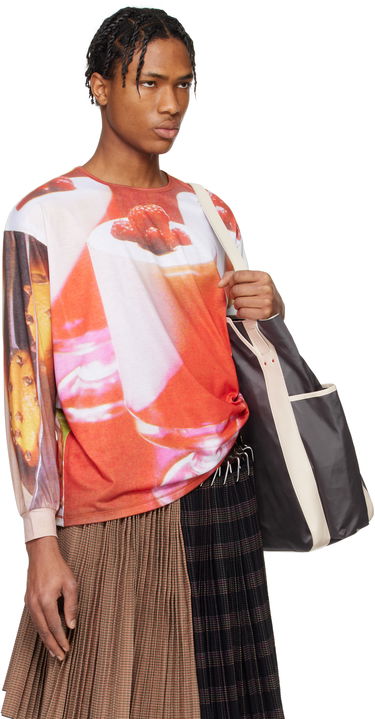 Sveter Chopova Lowena Chopova Lowena Oversized Dessert Print Jersey T-Shirt Oranžová | 2312E, 1