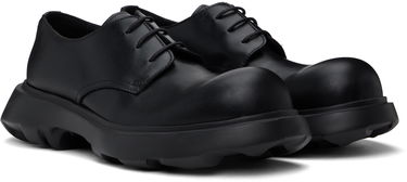 Tenisky a topánky Acne Studios Leather Lace-Up Derbys Čierna | BD0315-, 3