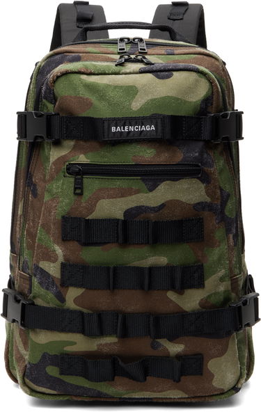 Batoh Balenciaga Camo Army Space Backpack Zelené | 6936352AA7L2263, 0