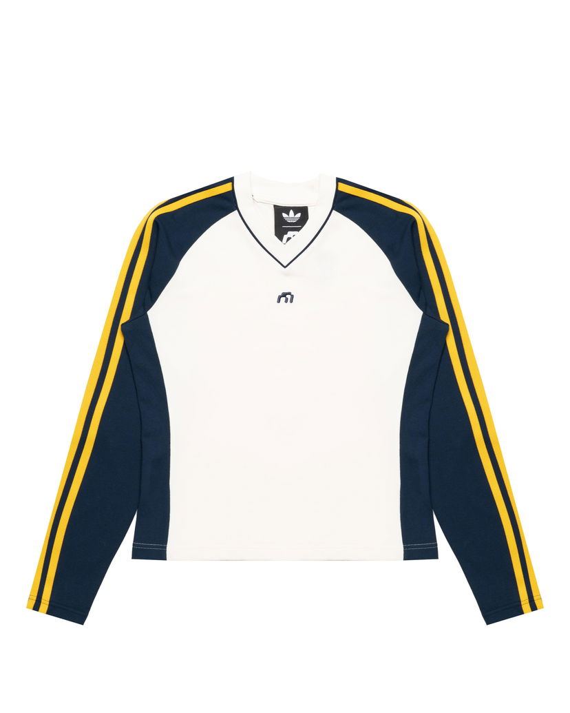 Tričko adidas Originals Originals Miaou Long Sleeve V-Neck Raglan Striped Top Rôznofarebný | KD1483