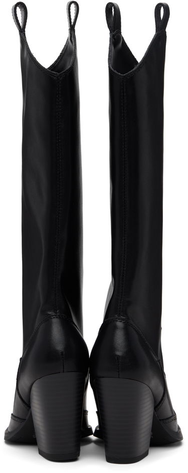 Tenisky a topánky Versace Versace Jeans Couture Logo Plaque Tall Boots Čierna | E79VA3S12_EZPB68, 1