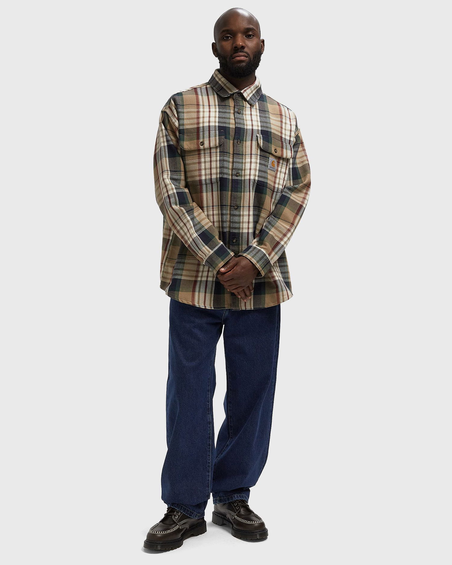 Košeľa Carhartt WIP Tamblyn Long Sleeve Shirt Béžová | I035332-34V.XX, 1