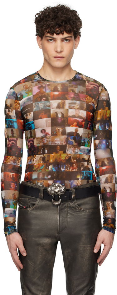 Tričko Diesel Photo Print Long Sleeve T-Shirt Rôznofarebný | A16475-0IQAK-9XXA, 0
