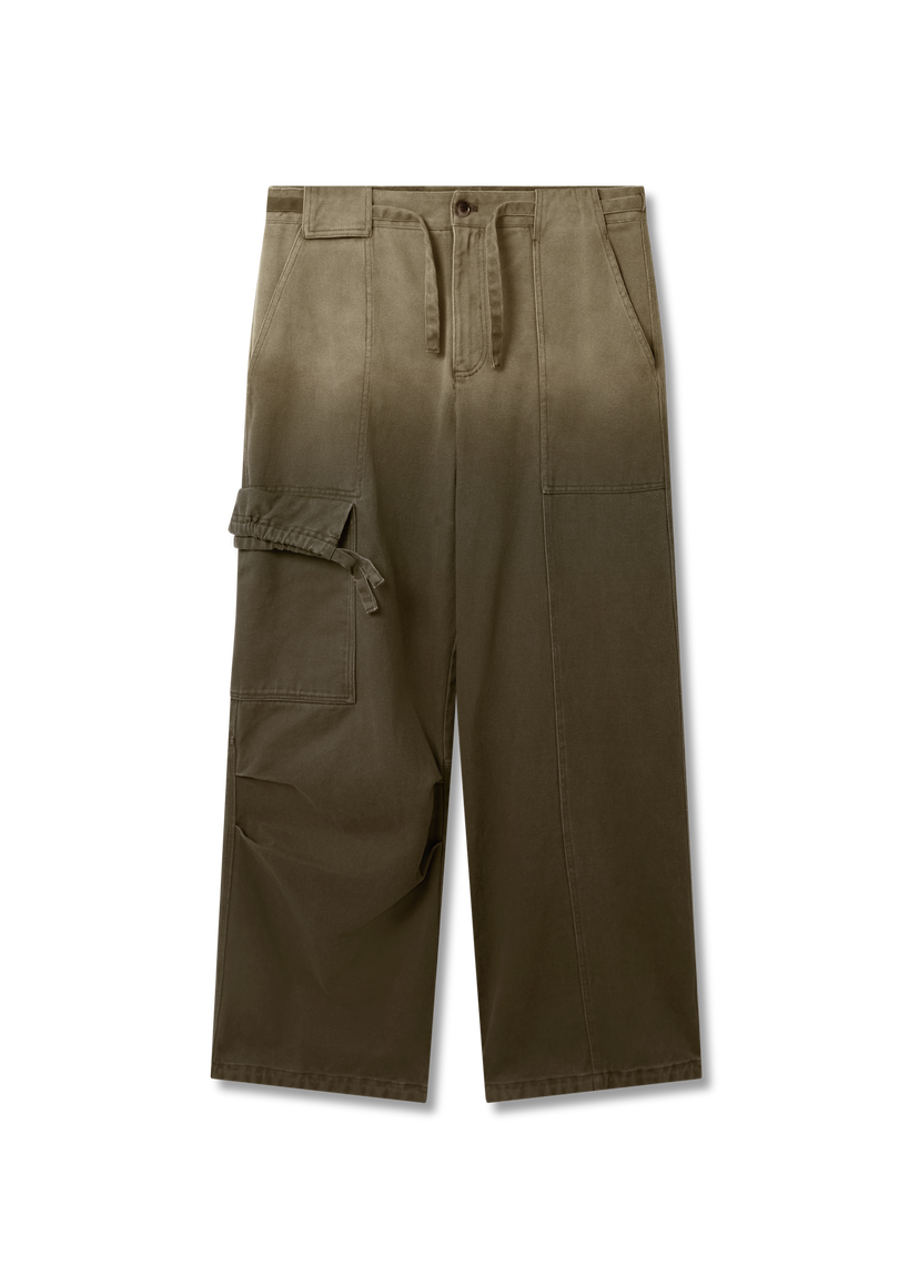 Cargo nohavice AXEL ARIGATO Dax Faded Wide-Leg Cargo Trousers Zelené | A3306001