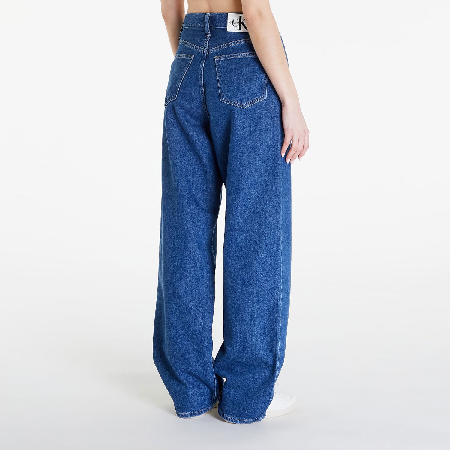 Džínsy CALVIN KLEIN High Rise Relaxed Jeans Denim Modrá | J20J223428 1A4, 1