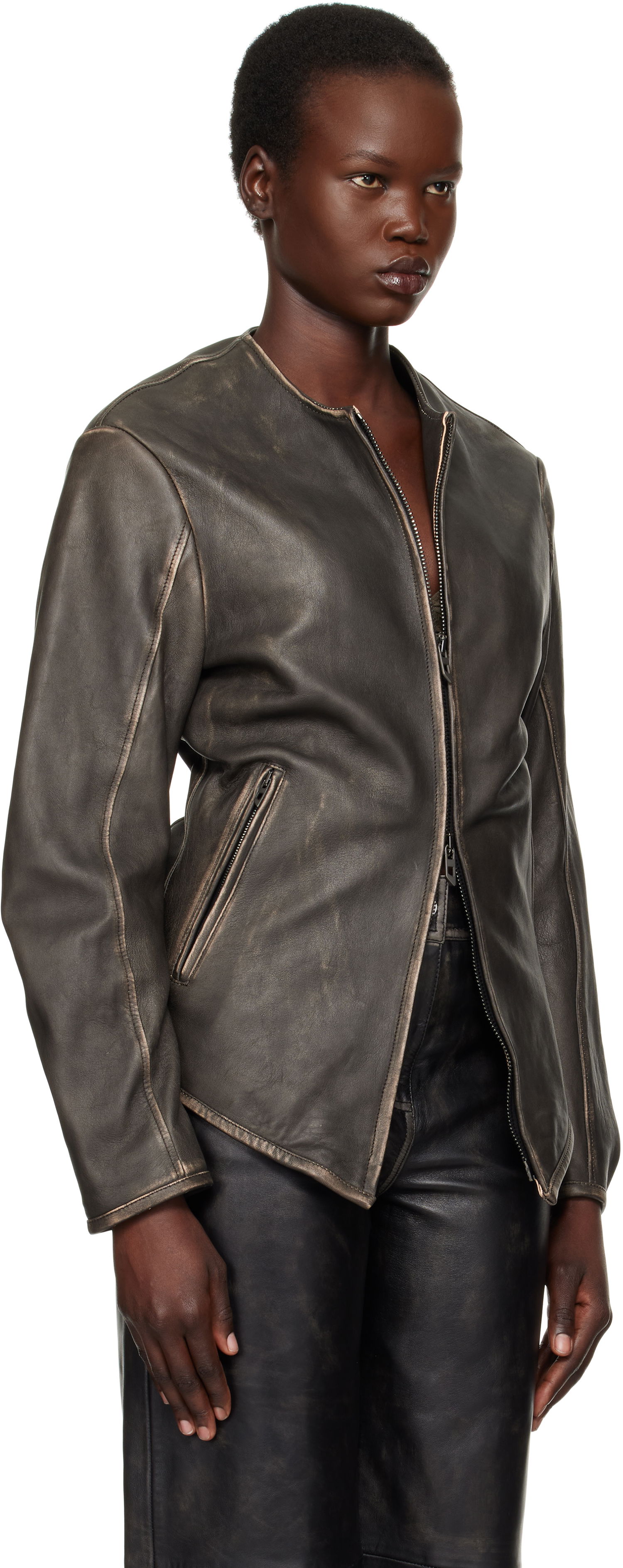 Bunda Diesel Leather Jacket Čierna | A15873 0EGBL, 1
