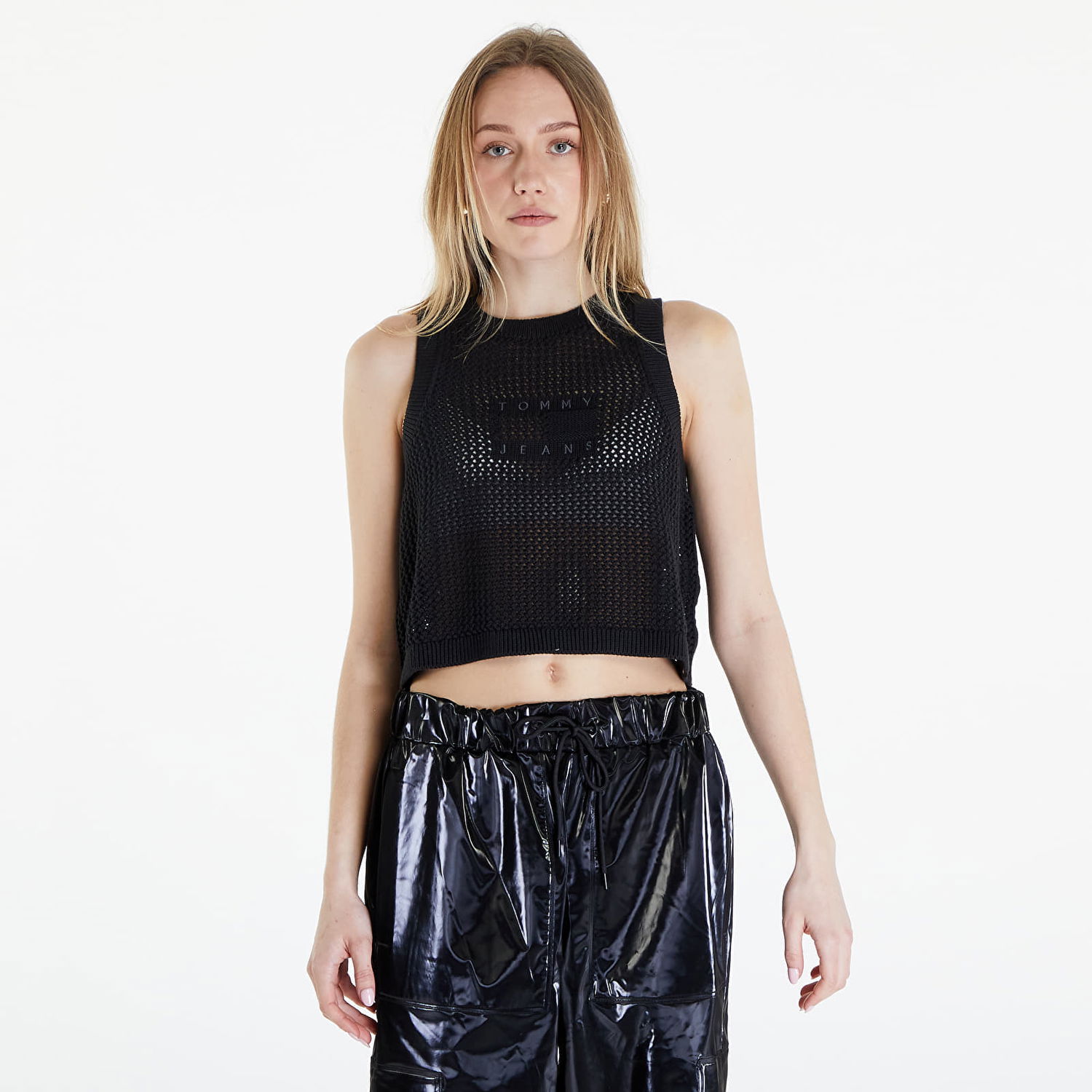 Tielko Tommy Hilfiger Open Stitch Flag Tank Top Black Čierna | DW0DW18336 BDS, 0