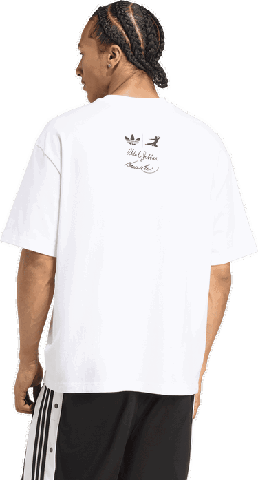Tričko adidas Performance Hot Shot Graphic Tee Biela | JZ7907, 1