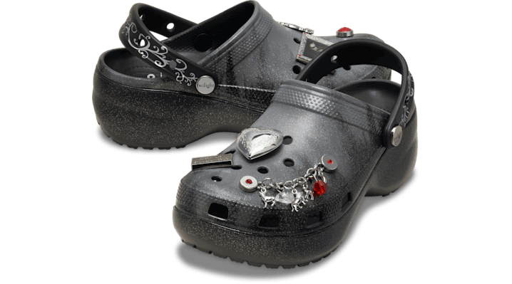 Tenisky a topánky Crocs The Twilight Saga Distressed Classic Platform Clogs Čierna | 212239-90H, 1
