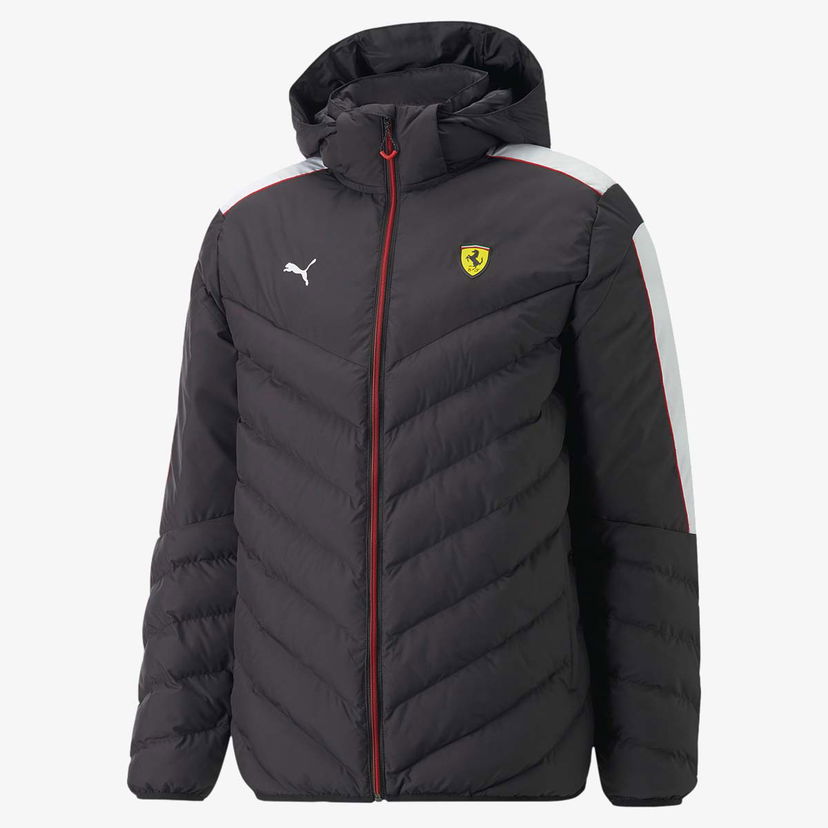 Prešívaná bunda Puma Ferrari Race Padded Hooded Jacket Čierna | 535825-01